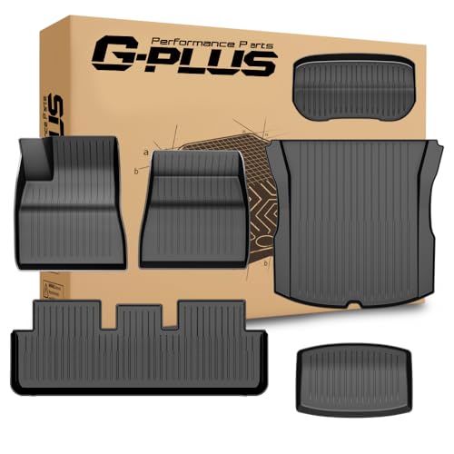TPE Floor Mats & Cargo Liner Fit Tesla Model 3 Highland 2024 2025 (6 Count)