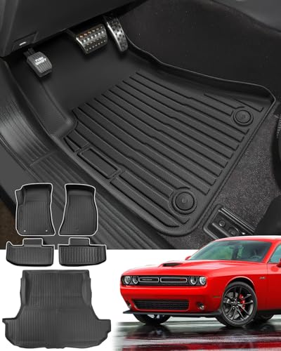 Car Floor Mats for Dodge Challenger RWD 2011 (5 Count)