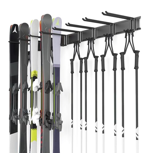 Ski Rack Wall Mounted Ski Storage Rack