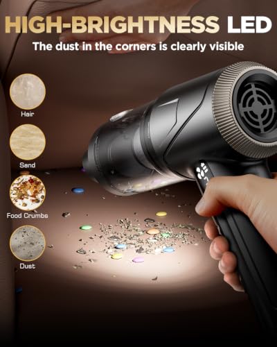 Handheld Vacuum Cleaner 26000Pa Suction with Brushless Motor