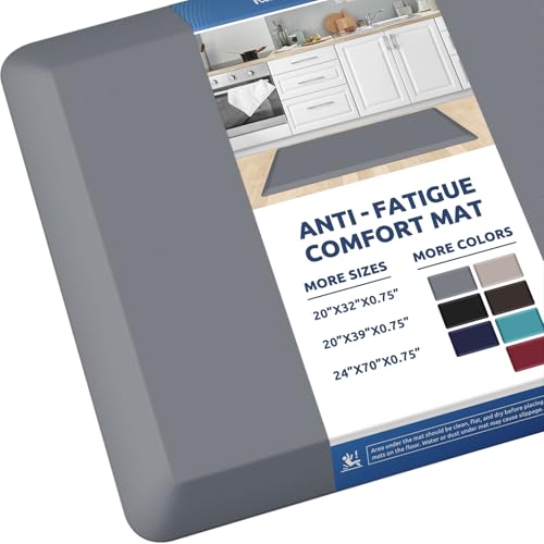 0.8" Thick Kitchen Mat Cushioned Anti Fatigue Rug Comfort Floor Mats