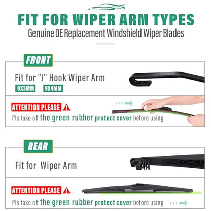 Windshield Wiper Blades Replacement for Kia Seltos 2021