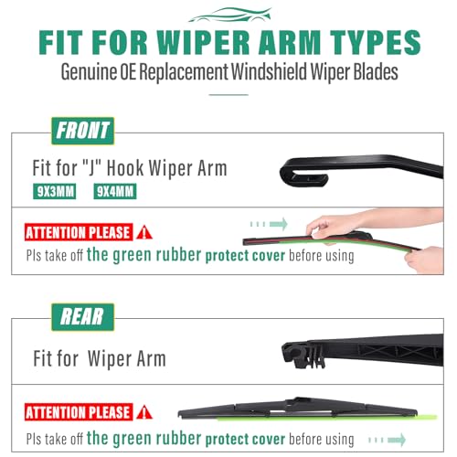 Windshield Wiper Blades Replacement for Toyota Sienna 2011