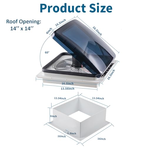 RV Vent Fan 14x14