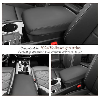 for 2024 2025 2026 Volkswagen Atlas Center Console Cover 2024 2025 2026 VW Atlas Armrest Cover Atlas SE