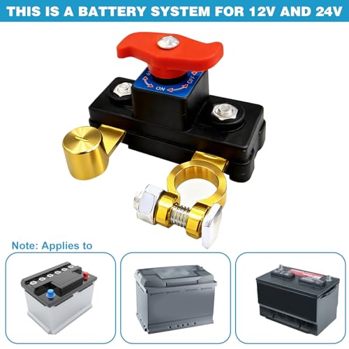 2PCS Car Battery Power Cut