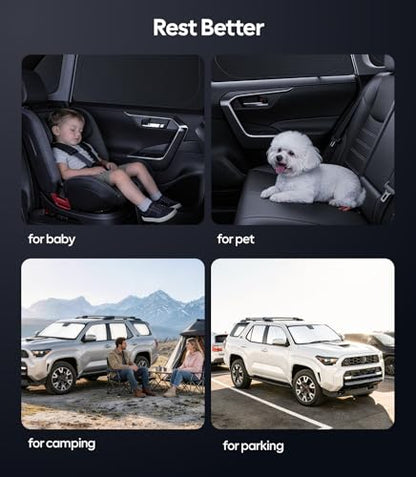 2026 8PC Full Set Window Sunshade for Toyota 4Runner 2010 (8 Count)