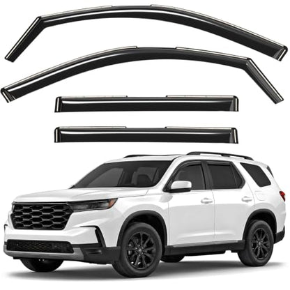 Window Deflectors Smoke Tinted in (4 Count)