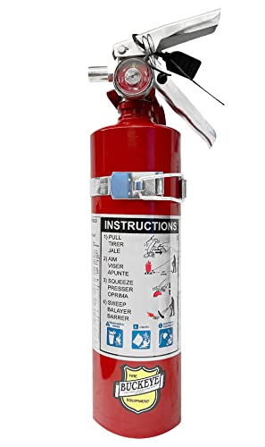 Dry Chemical 2.5 Pounds lbs Fire Extinguisher with Vehicle Bracket and Mobile Deals Adjustable Roll Bar Holder Mount Compatible with Jeep Wrangler Unlimited