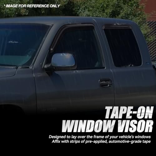 4PCS Tape On Window Visors for 1988