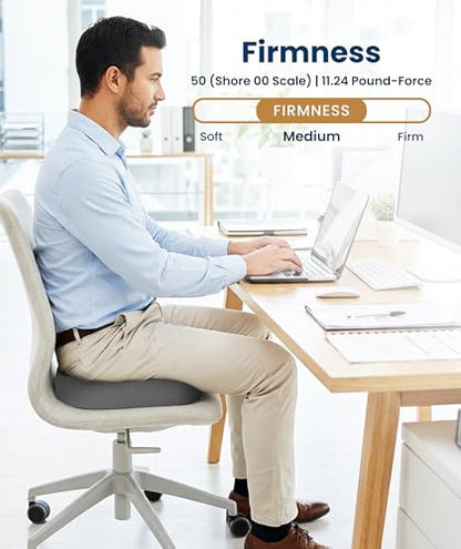 Doctor Recommended Memory Foam Seat Cushion for Office Chairs & Car