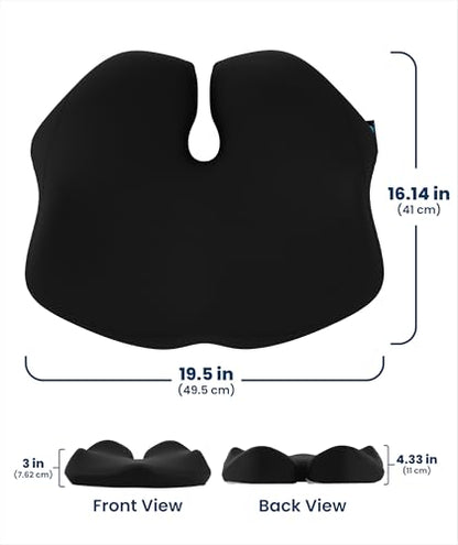 Elevate Series by Everlasting Comfort Doctor Recommended Memory Foam Seat Cushion for Office Chairs & Car