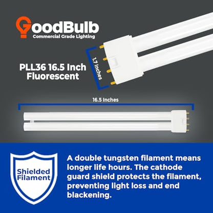 PLL36 850 36W 16.5" Twin Tube Compact Fluorescent Light Bulb 4 (10 Count)