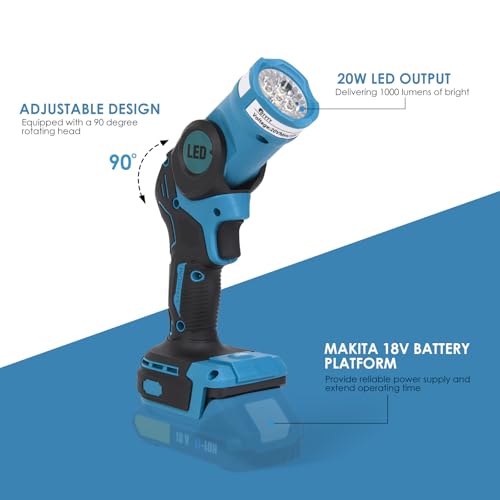 LED Work Light for Makita 18V LXT Lithium Battery