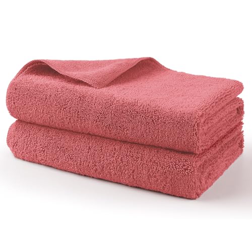 Professional Large Microfiber Car Drying Towels 2 Pack (2 Count)