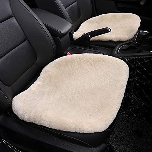 2 Pack Fuzzy Sheepskin Car Seat Covers for Soft Fur Wool Cushions (2 Count)