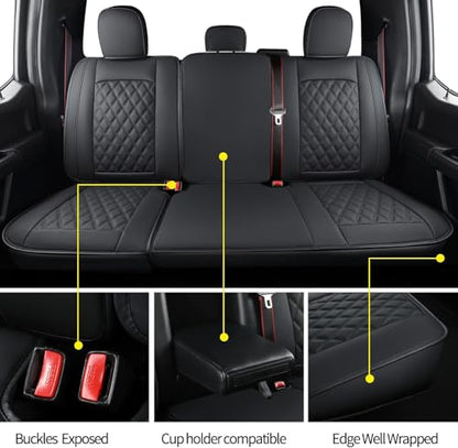 F150 Faux Leather Seat Covers Fit for 2015 (4 Count)