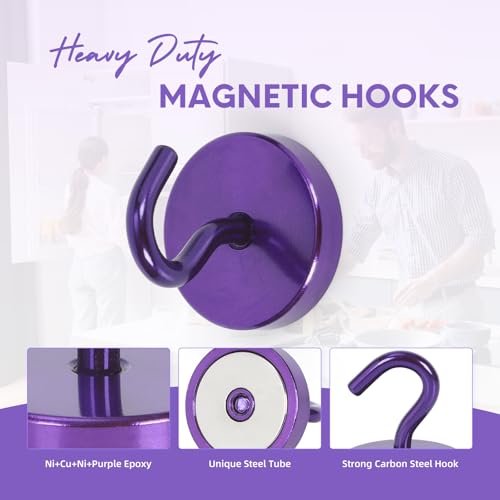 Magnetic Hooks Steel Tube Design for Cruise (10 Count)