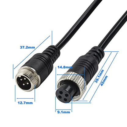4 Pin Camera Cable with Corrugation Tube Cover