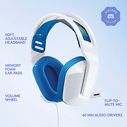 335 Wired Gaming Headset with Flip to Mute Microphone