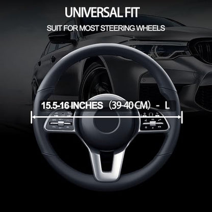 Leather Steering Wheel Cover for Ford F
