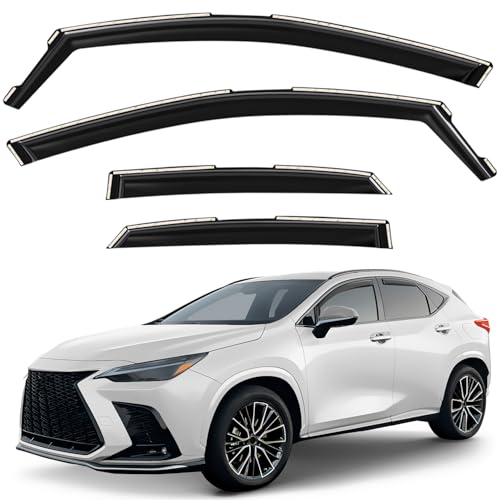 Window Deflectors Smoke Tinted in (4 Count)