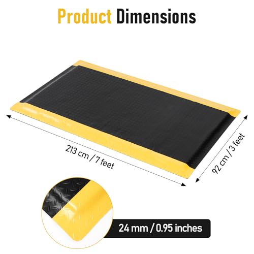 3 x 7 FT Anti Fatigue Mats Extra Thick 15