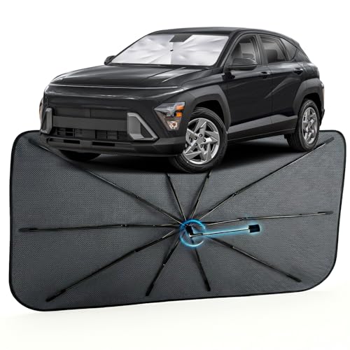 Car Windshield Sun Shade Umbrella for Hyundai Kona 2024