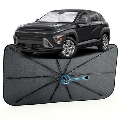 Car Windshield Sun Shade Umbrella for Hyundai Kona 2024