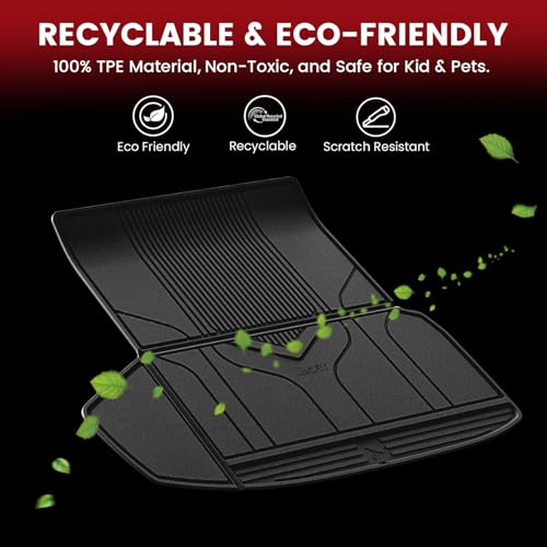 Premium Extra Thick Trunk Mats for Tesla Model S & Plaid 2021