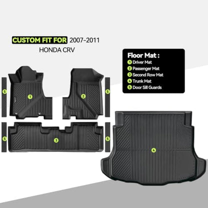 All Weather TPE Floor Mat Set for 2007