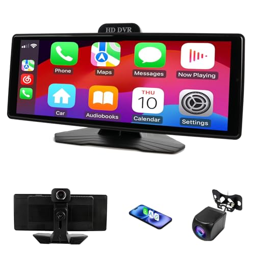 10.26" Portable Wireless Apple CarPlay Screen for Car