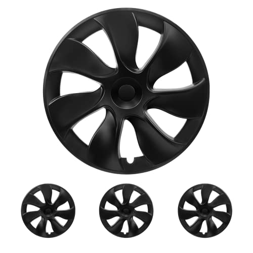 4PCS Wheel Covers Fits for Tesla Model Y Hubcap 19 Inch 2020 (4 Count)