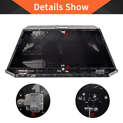 39 Inch Aluminum Trailer Tongue Tool Box 5 Bar Tread Wide Utility