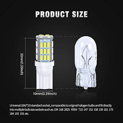 T10 921 194 168 175 LED Bulbs White 20 (20 Count)