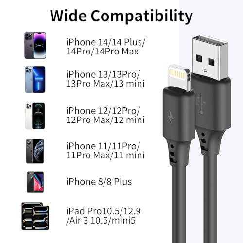 Coiled USB A to Lightning Cable (2 Count)