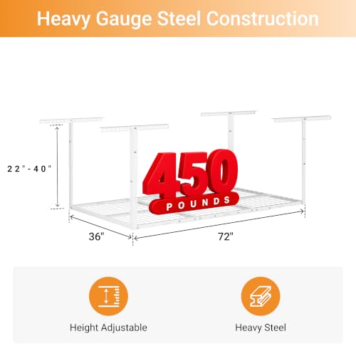 3x6ft Overhead Ceiling Garage Storage Rack