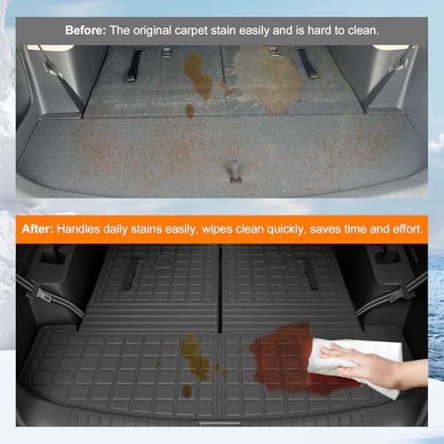 Cargo Mat with Backrest Mats Compatible with 2024