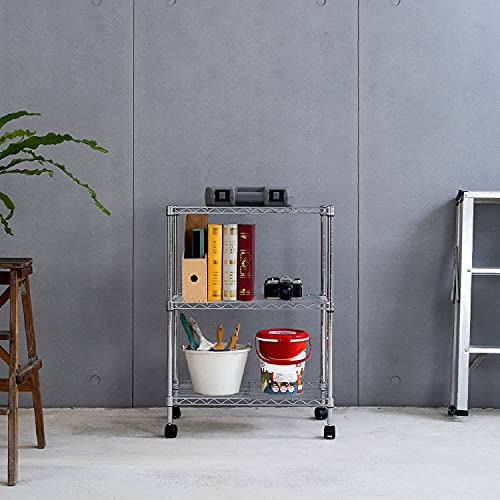 3 Tier Wire Shelving Unit Storage Rack