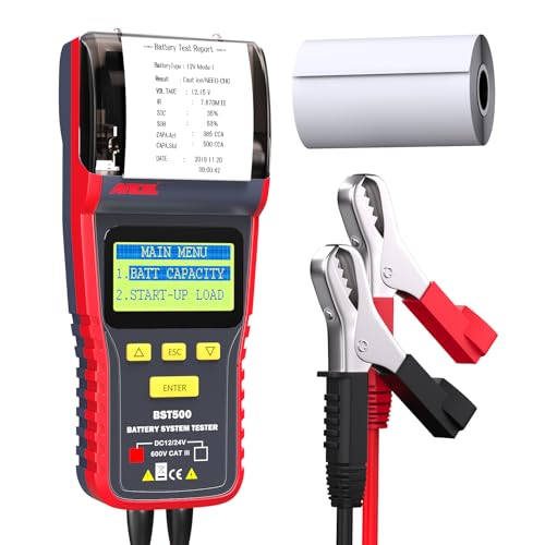 BST500 Car Battery Tester with Printer