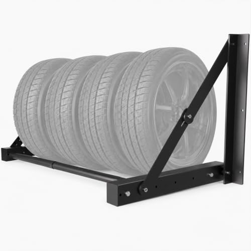Wall Mounted Folding Tire Rack