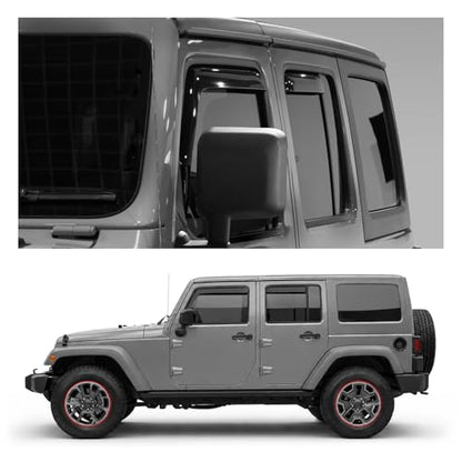 Window Deflectors Smoke Tinted In (4 Count)