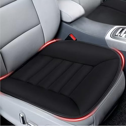 Car Seat Cushion Pad 1.2" Thick Comfort Seat Protector for Car Driver Seat Office Chair Home Use Memory Foam Seat Cushion with Non Slip Bottom