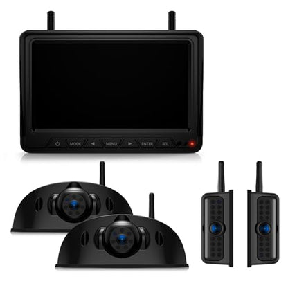 HD 1080P 7" Wireless 4 Backup Camera System for Furrion Pre