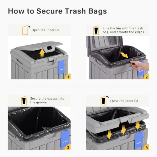 38 Gallon Outdoor Trash Can