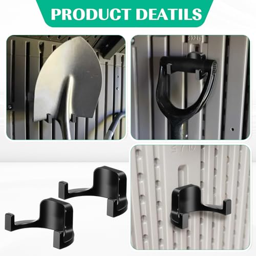 8 Pcs Shed Storage Tool Hooks Accessories Compatible with Suncast (8 Count)