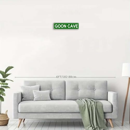 GOON CAVE SPACE Metal Tin Street Sign Bar Cafe Garage Cave Home Room Wall Bathroom Farmhouse Garden Porch Patio Decor