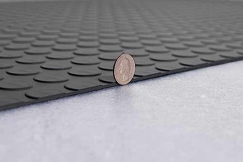 Large Coin Pattern Vinyl Garage Floor Protector Mat
