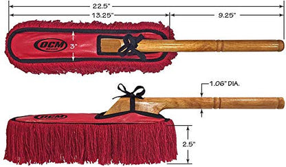 Classic Car Duster with Solid Wood Handle Includes Storage Case