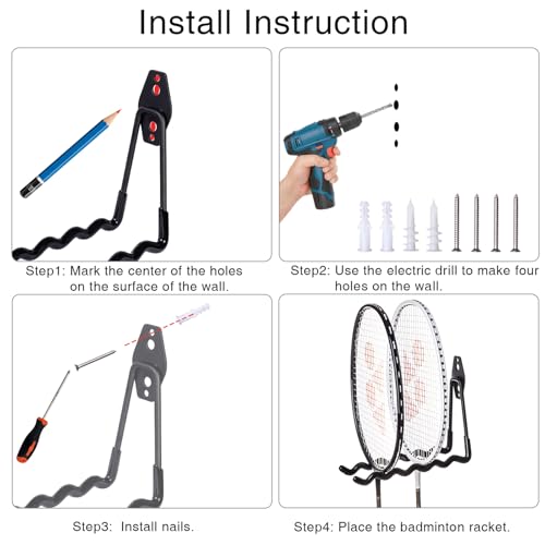 Tennis Racket Storage Hanger (2 Count)